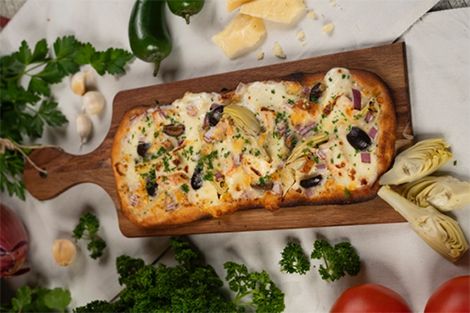 Artichoke Chicken Flatbread