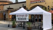 The inviting entrance of Roseville Sierra College Sourdough & Co. showcasing a menu focused on the best sandwiches, soups, and salads