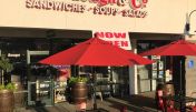 The inviting entrance of Fairfield North Texas St Sourdough & Co. showcasing a menu focused on the best sandwiches, soups, and salads